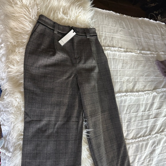 Bagatelle Brown Plaid Women's Pants Size 6 - Picture 7 of 7